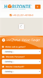 Mobile Screenshot of horizonte-reisen.de